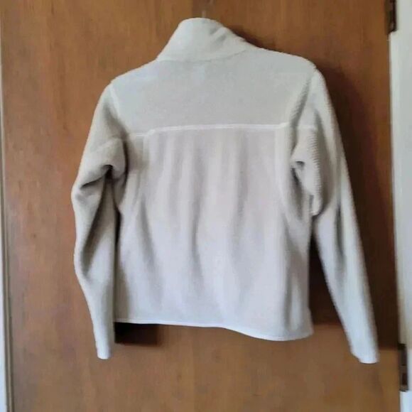 Patagonia Womens Re-Tool Snap-T Pullover Size Small S White Cream Fleece Sweater - Picture 2 of 11